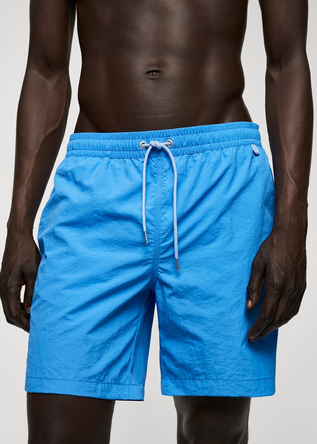 Cord plain swimming trunks - Details of the article 1