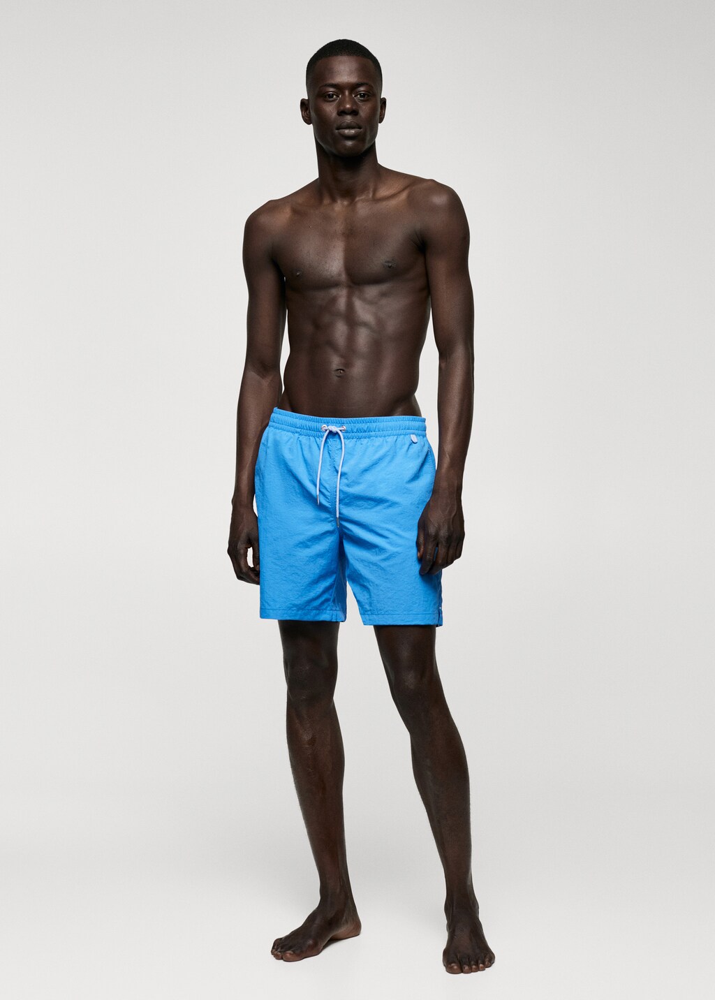 Cord plain swimming trunks - Details of the article 4