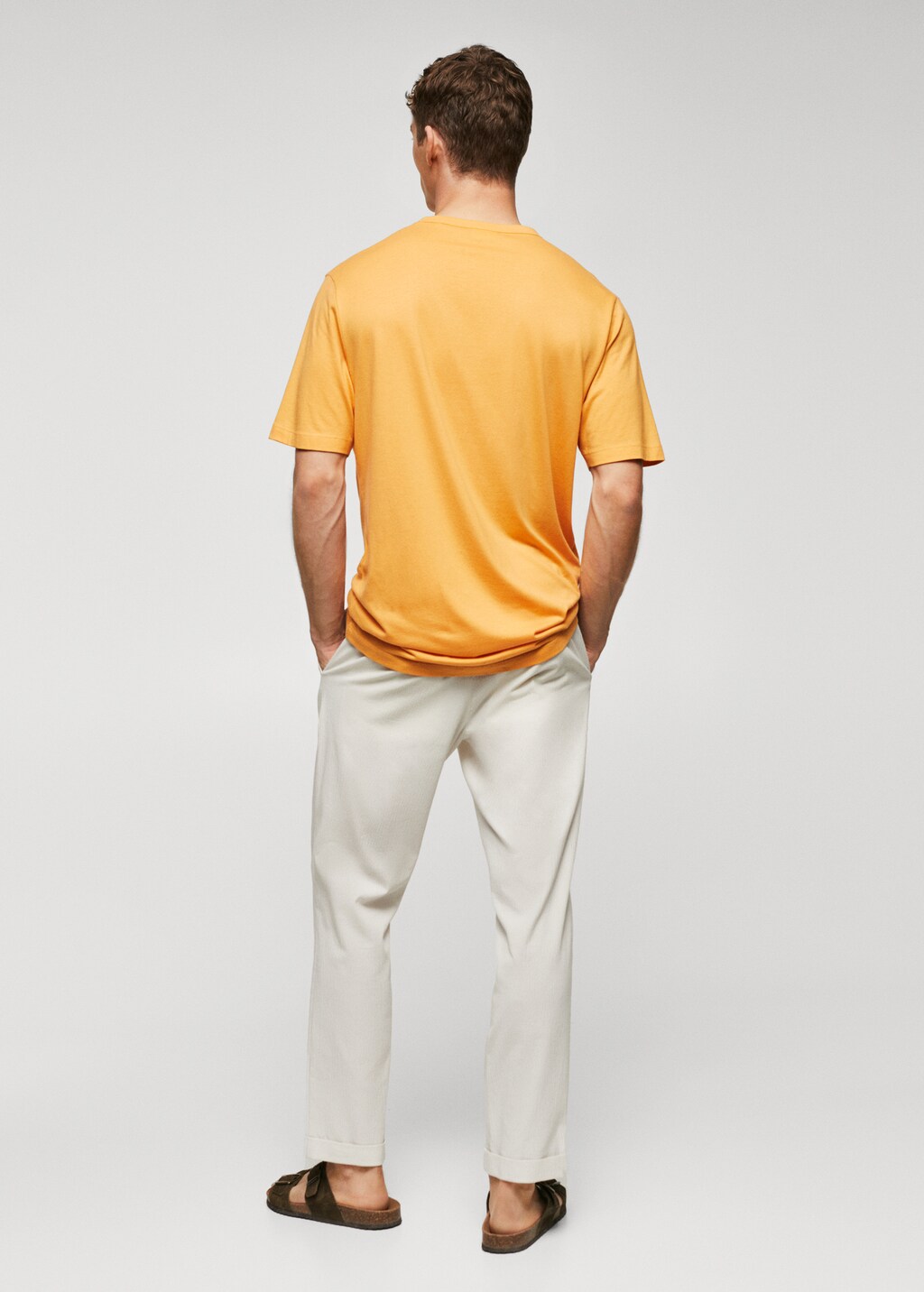 Basic mercerised lightweight shirt - Reverse of the article