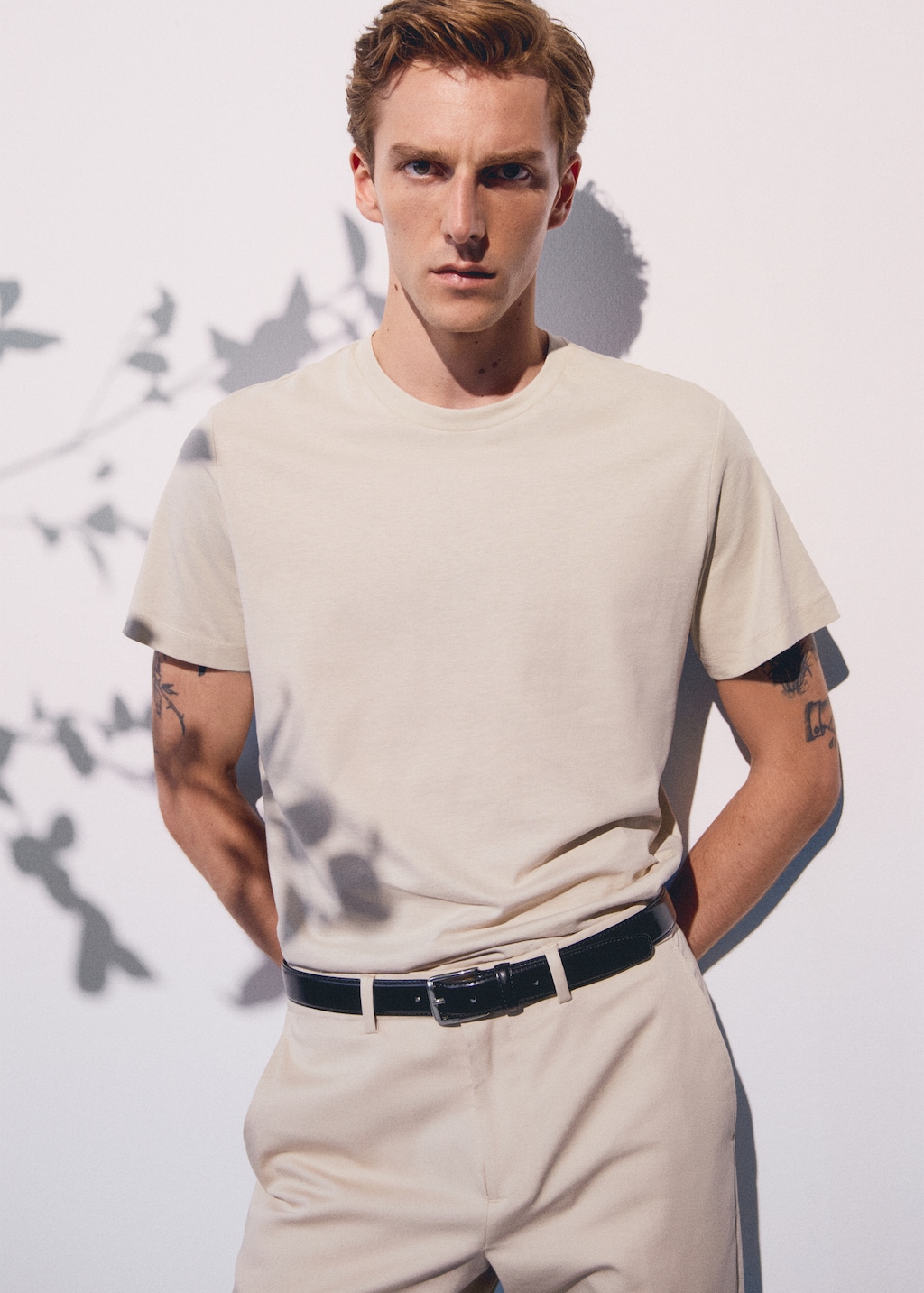 Basic cotton stretch t-shirt - Details of the article 5