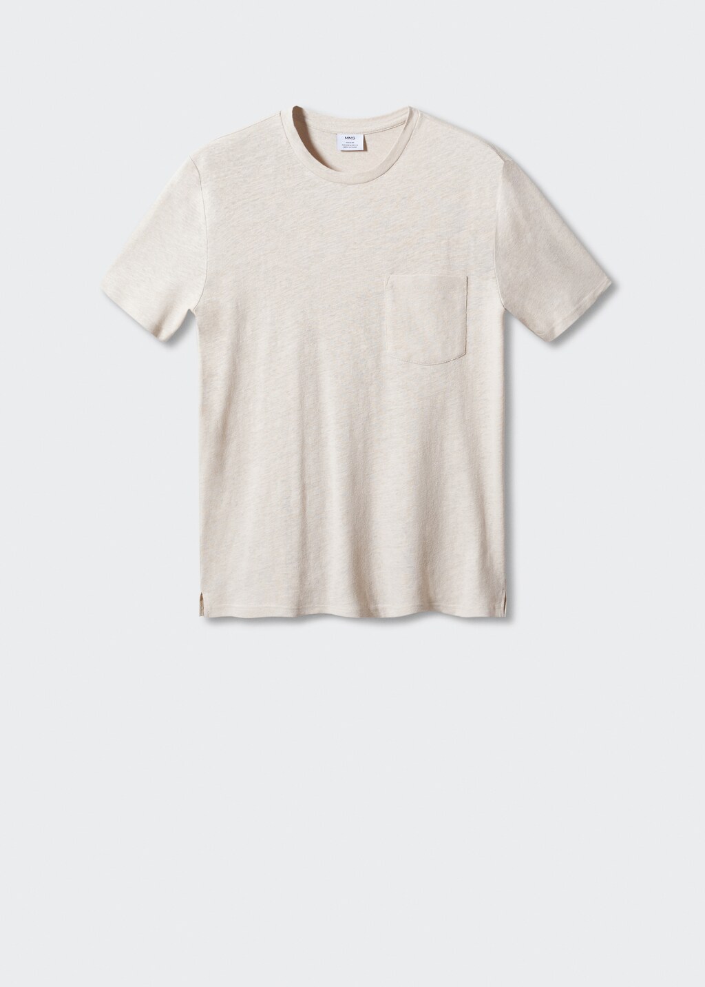 Cotton-linen pocket t-shirt - Article without model