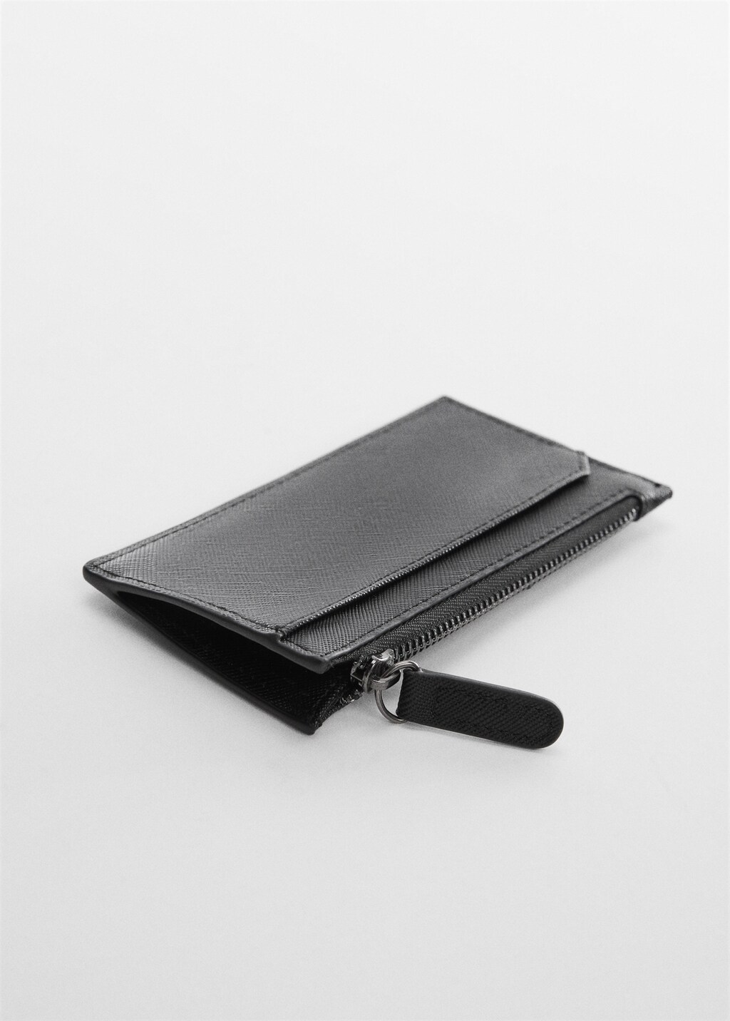 Anti-contactless leather-effect card holder - Medium plane