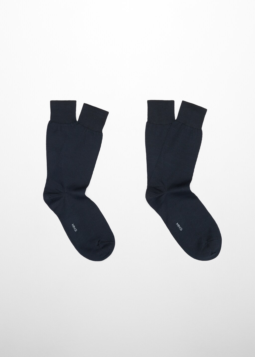 2er-Pack unifarbene Socken aus 100 % Baumwolle - Artikel ohne Model