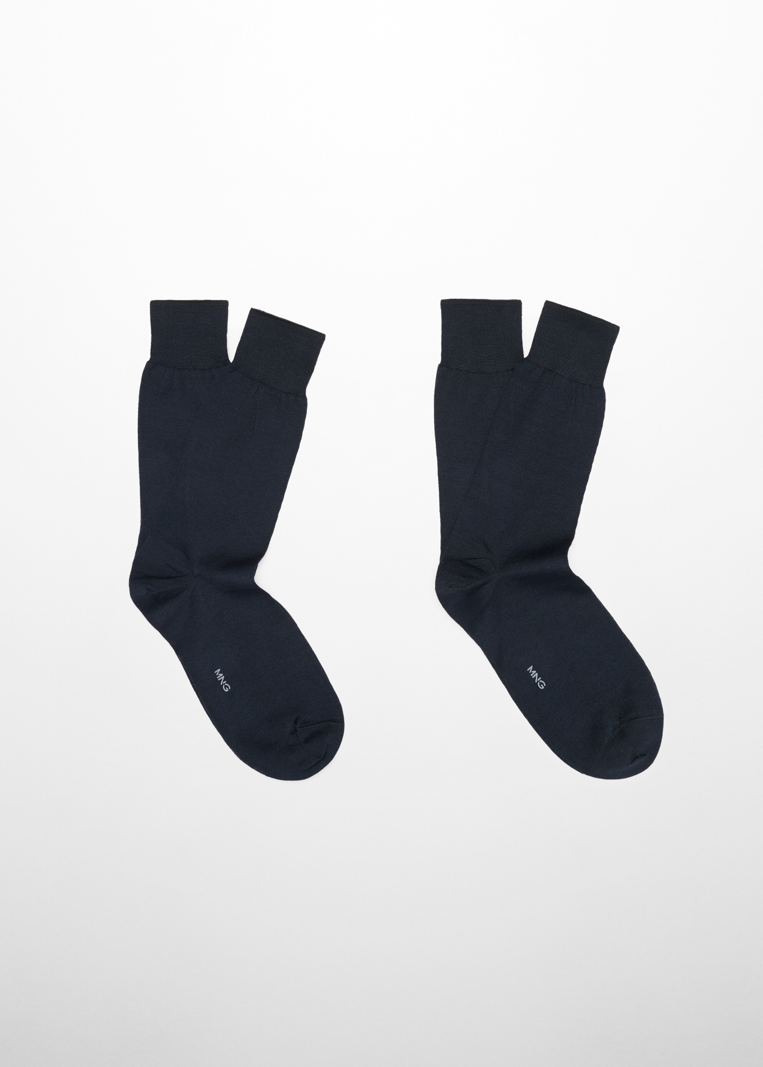 100% pamut, egyszínű zokni 2 db-os csomagban - Termék modell nélkül