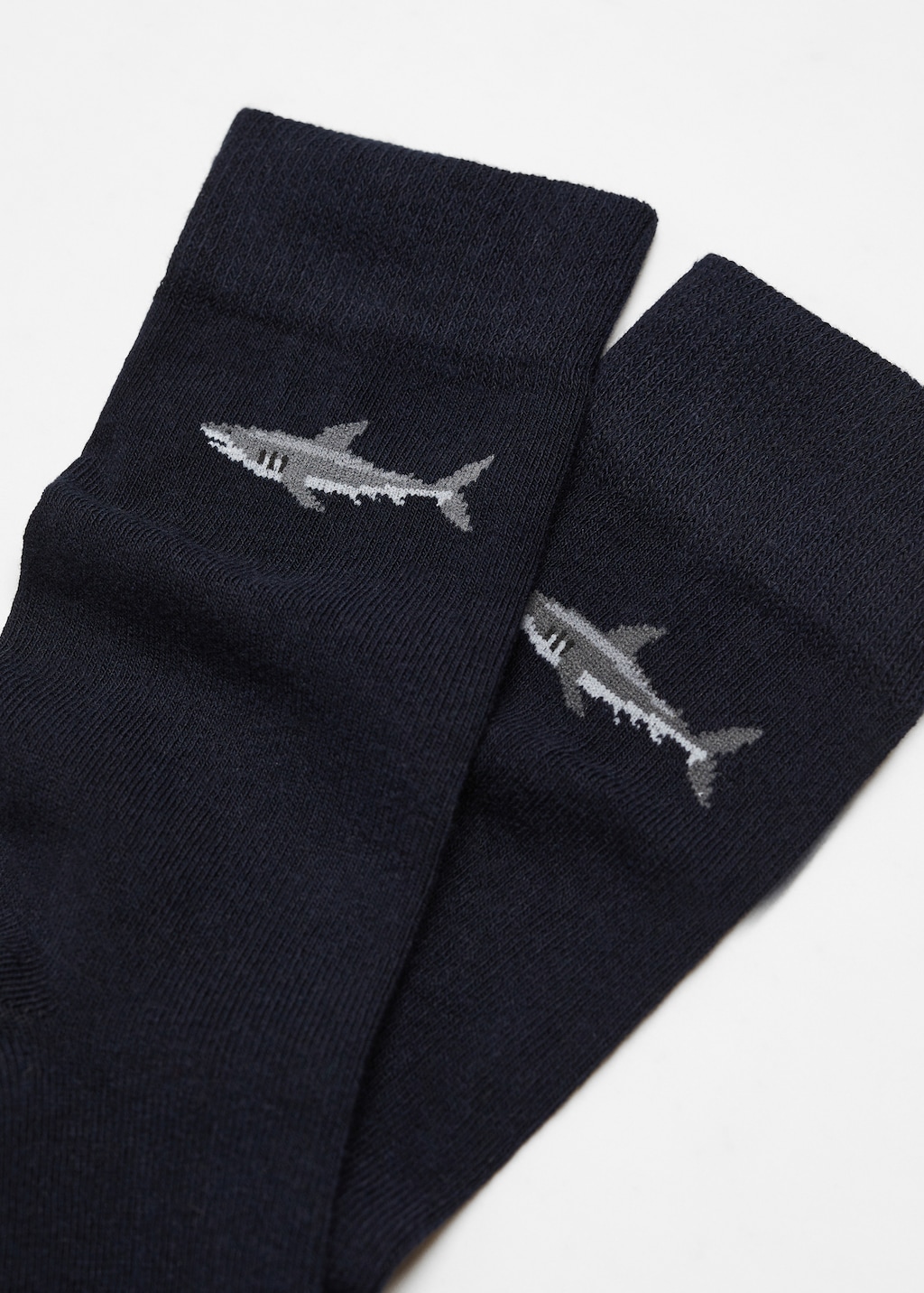 Shark-embroidered cotton socks - Details of the article 8