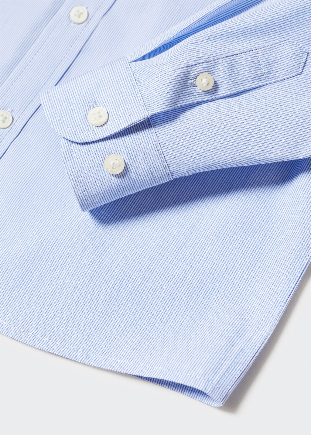 Striped cotton shirt - Details of the article 8