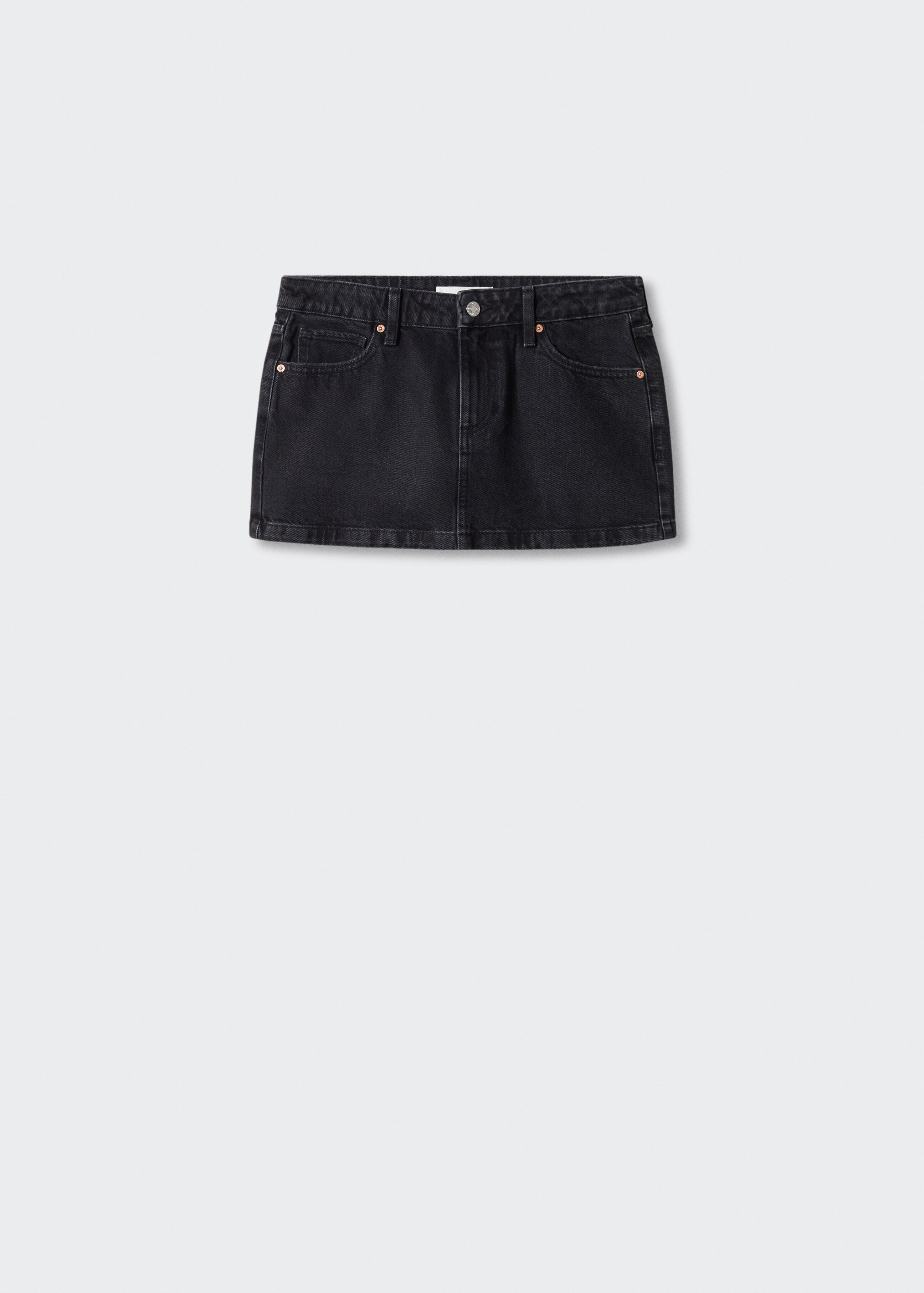 Low-rise denim mini skirt - Article without model