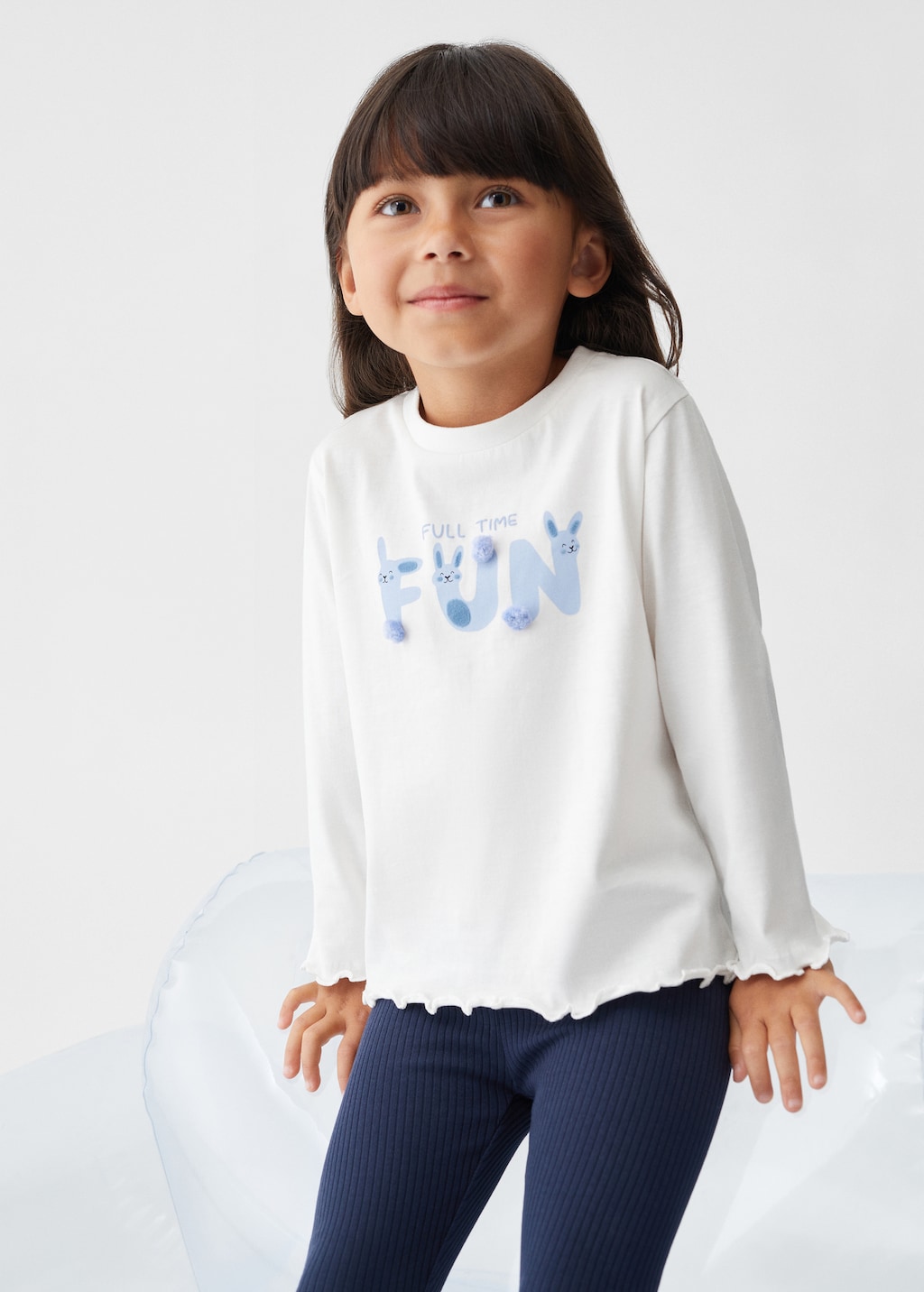 T-shirt coton message - Plan moyen