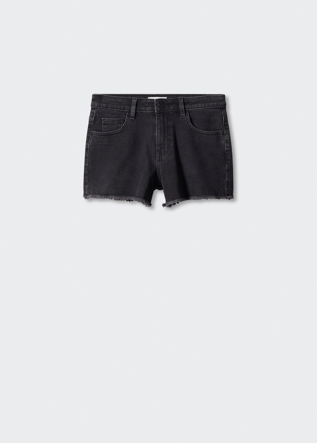 Medium-waist denim shorts - Article without model