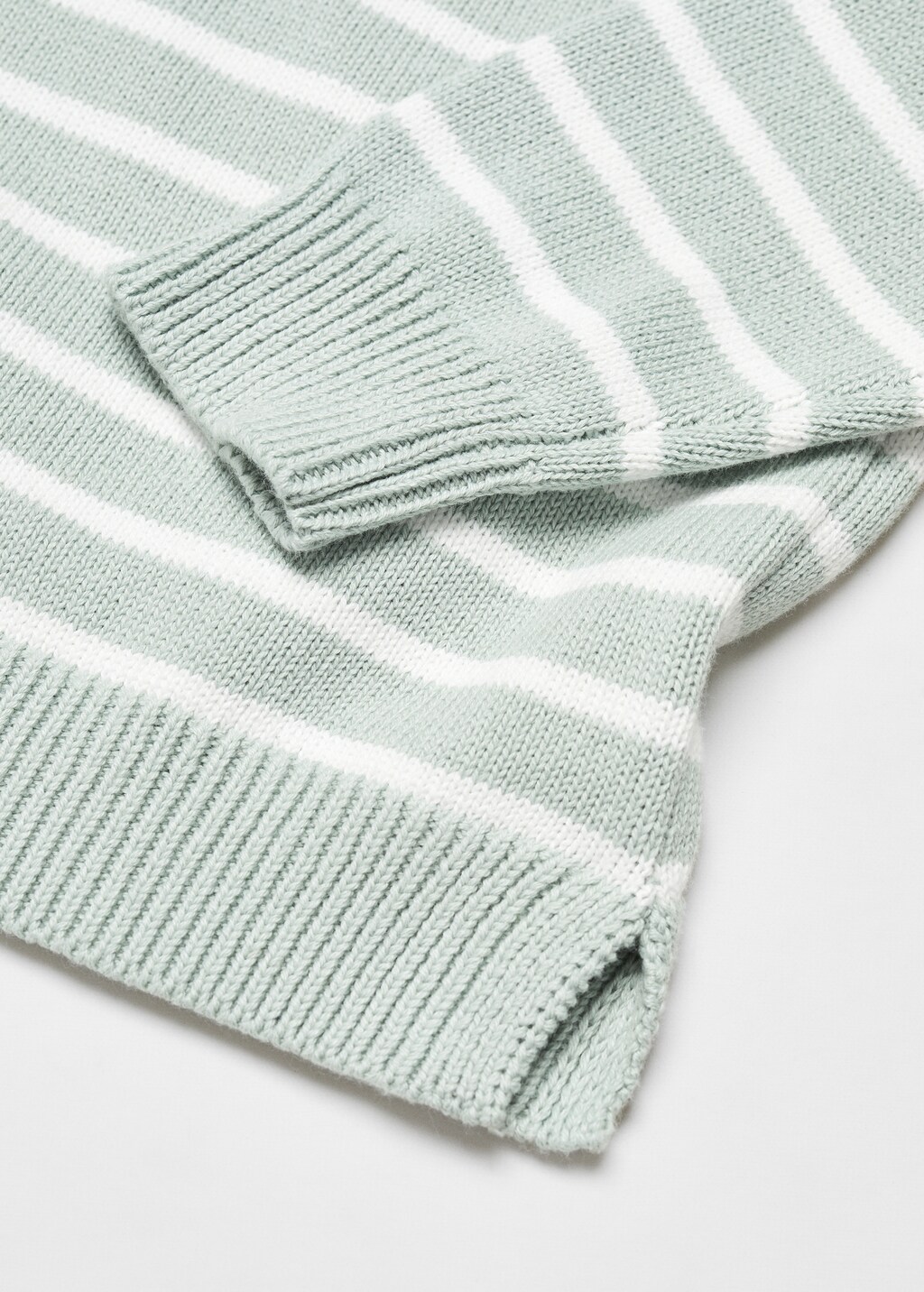 Striped cotton-blend sweater - Details of the article 8