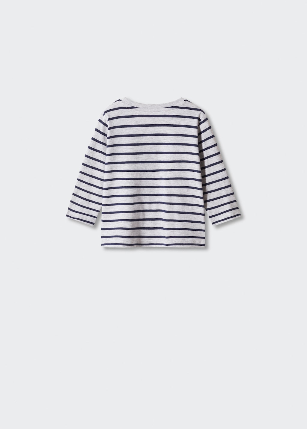 Striped long sleeves t-shirt - Reverse of the article