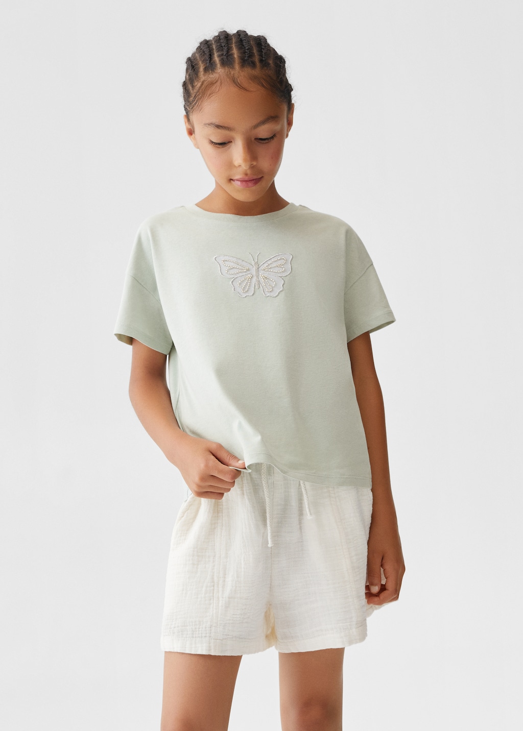 Embossed butterfly t-shirt - Medium plane