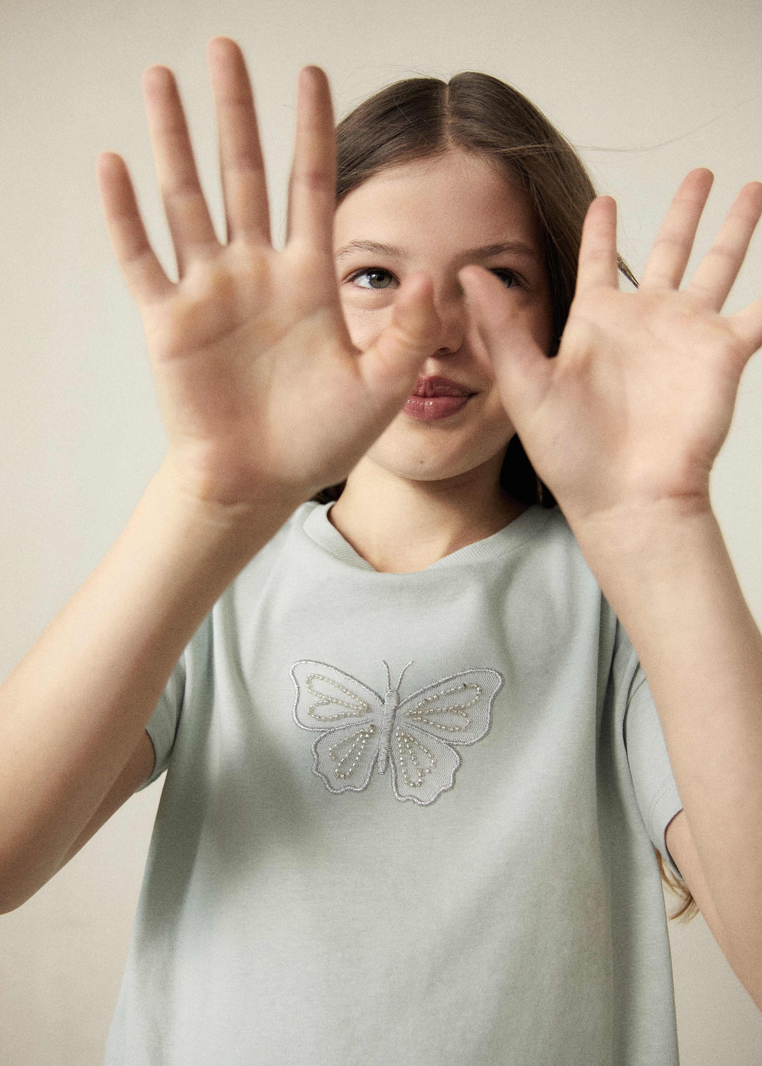 Embossed butterfly t-shirt - Details of the article 5
