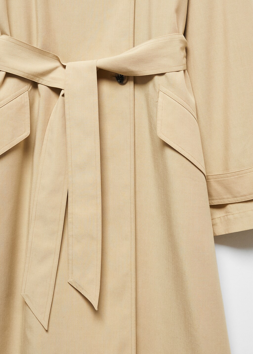 Fluid tencel trench coat - Details of the article 8