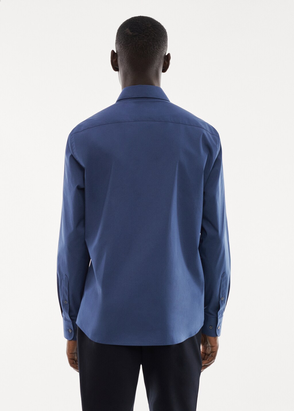 Slim fit stretch cotton shirt - Reverse of the article