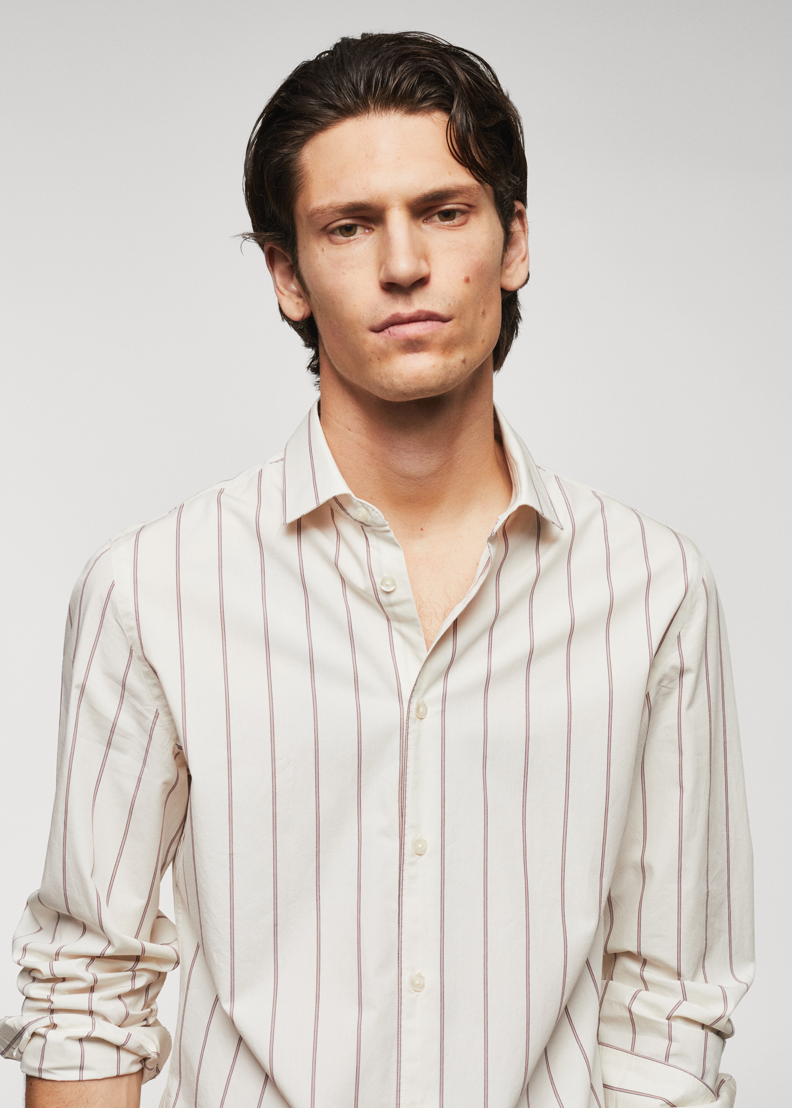 100% cotton striped shirt - Details of the article 1