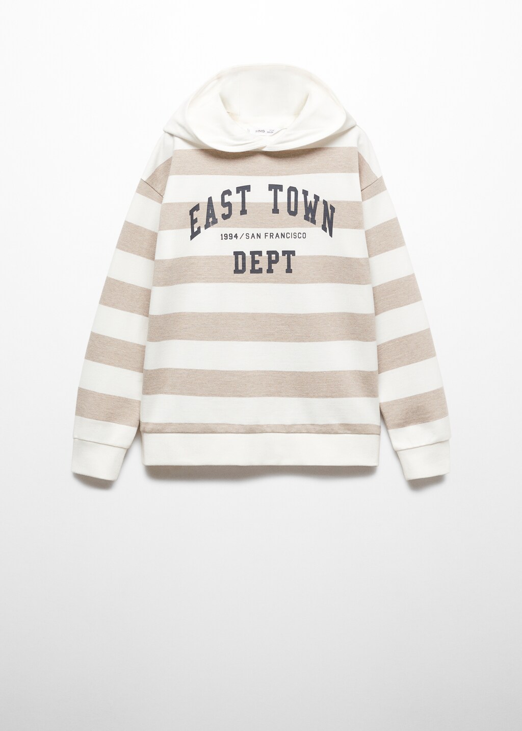 Striped cotton-blend sweatshirt - Article without model