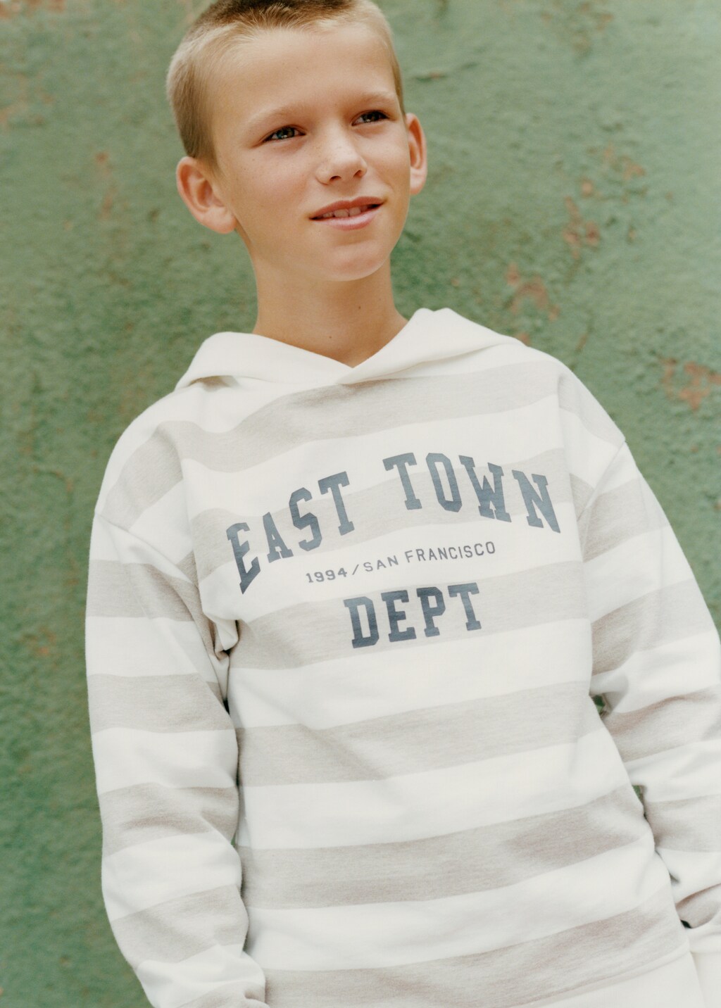 Striped cotton-blend sweatshirt - Details of the article 5