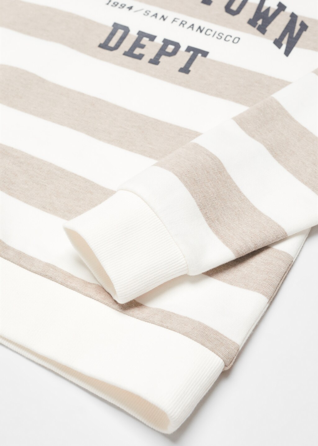 Striped cotton-blend sweatshirt - Details of the article 8