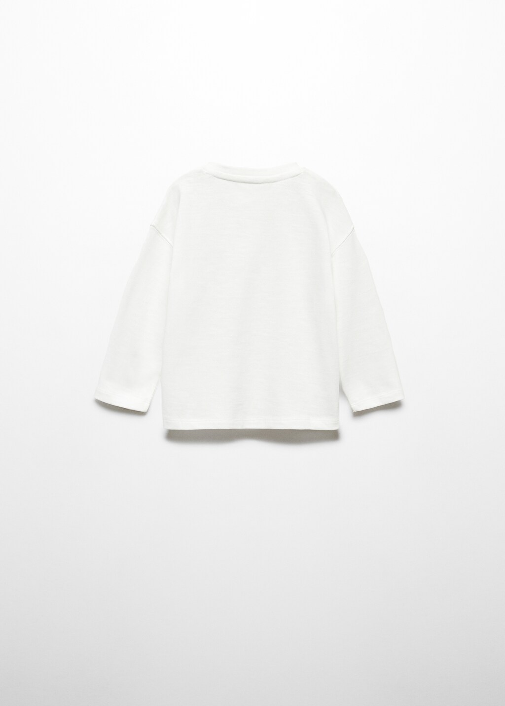 Long sleeve cotton t-shirt - Reverse of the article