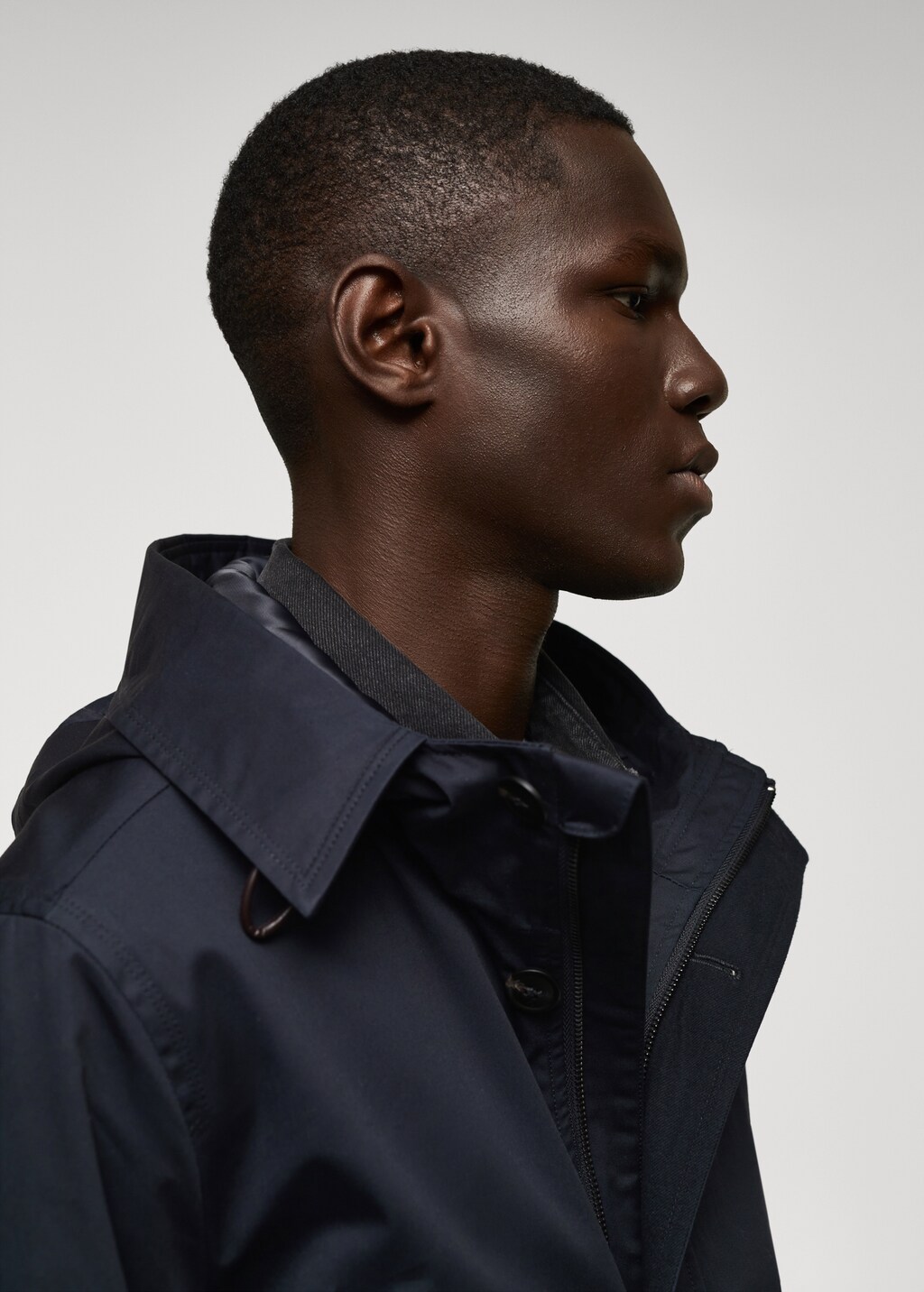 Hooded parka with pocket - Details of the article 1