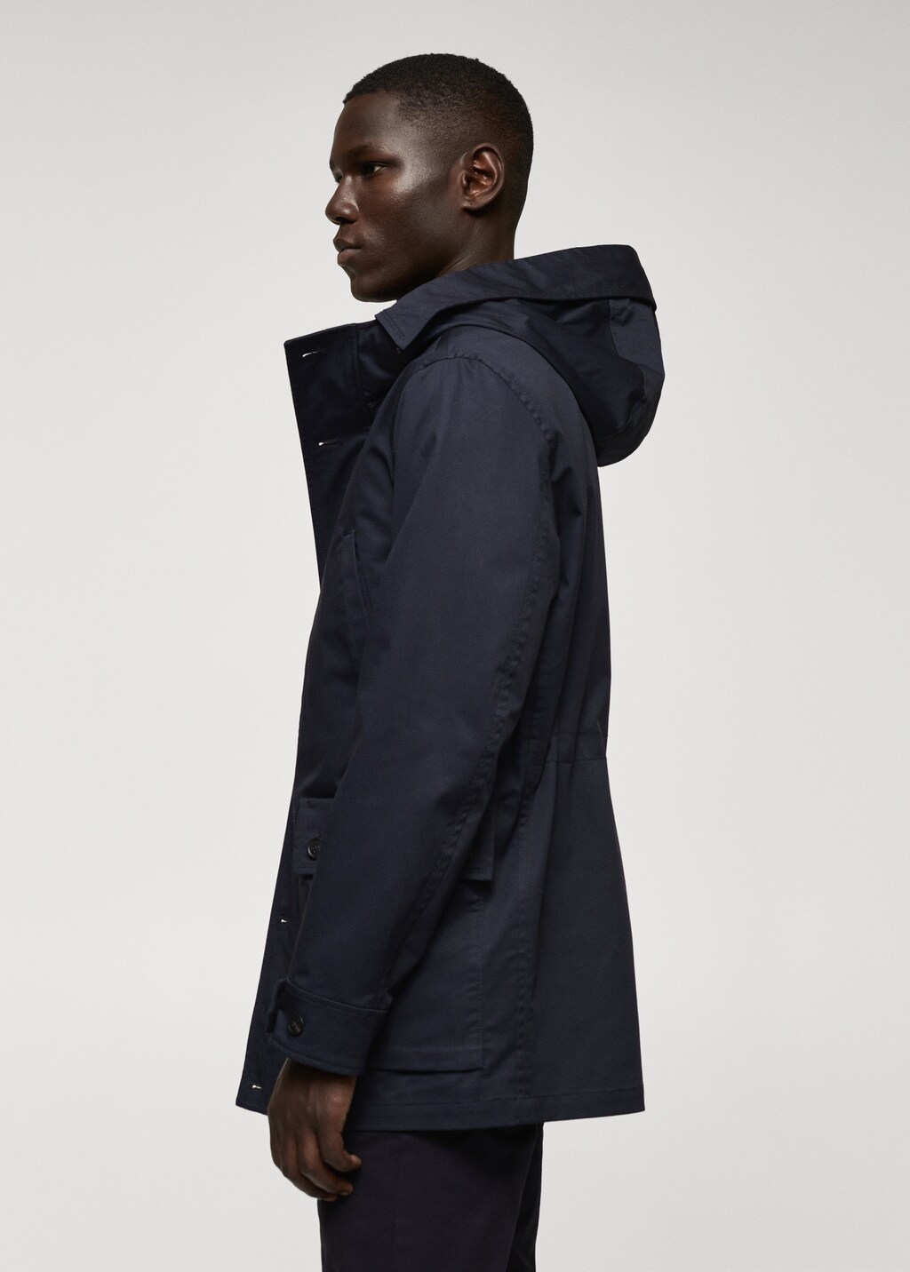 Hooded parka with pocket - Details of the article 2