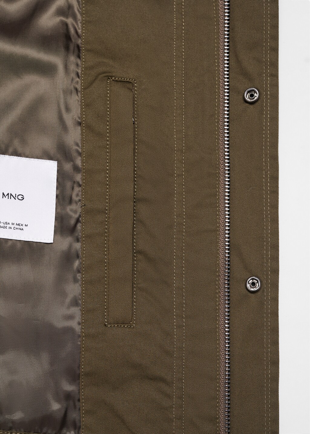 Cotton jacket with pockets - Details of the article 0