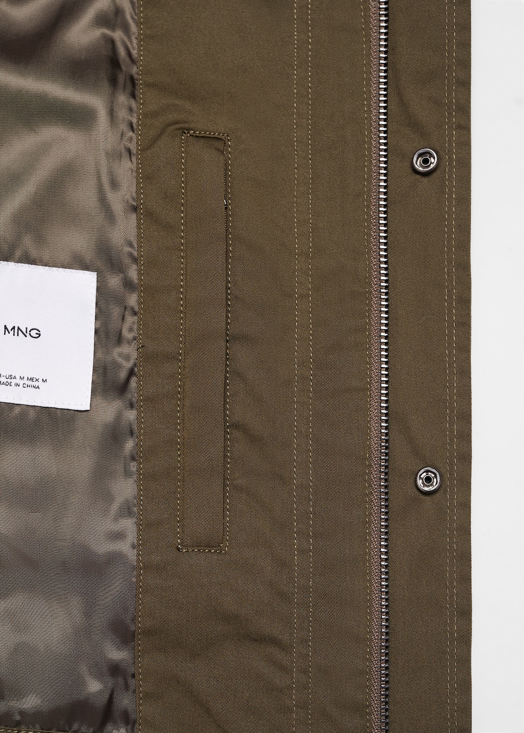 Cotton jacket with pockets - Details of the article 0