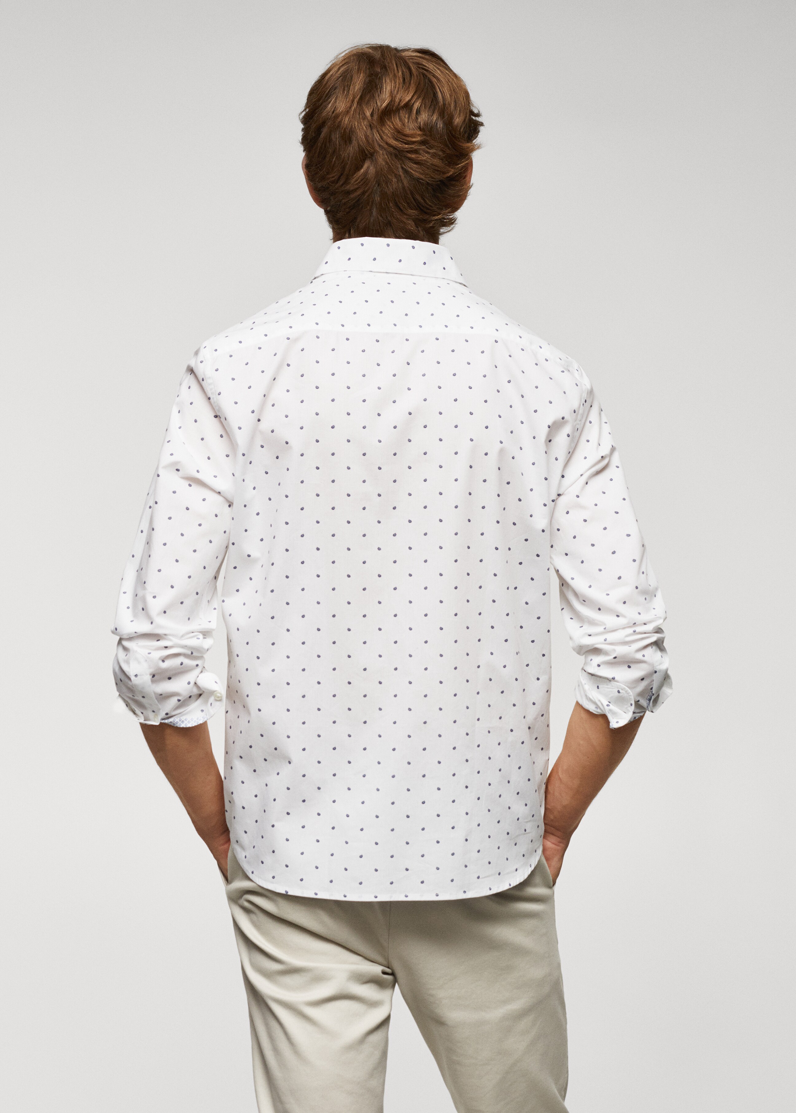 100% cotton printed shirt - Reverse of the article