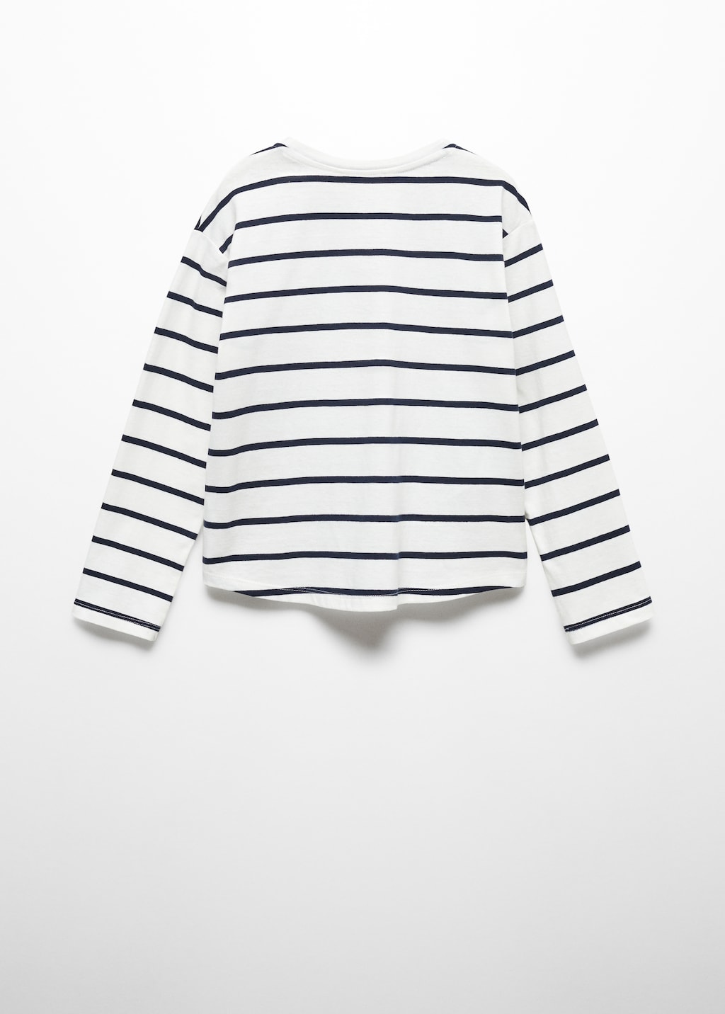 Striped long sleeves t-shirt - Reverse of the article