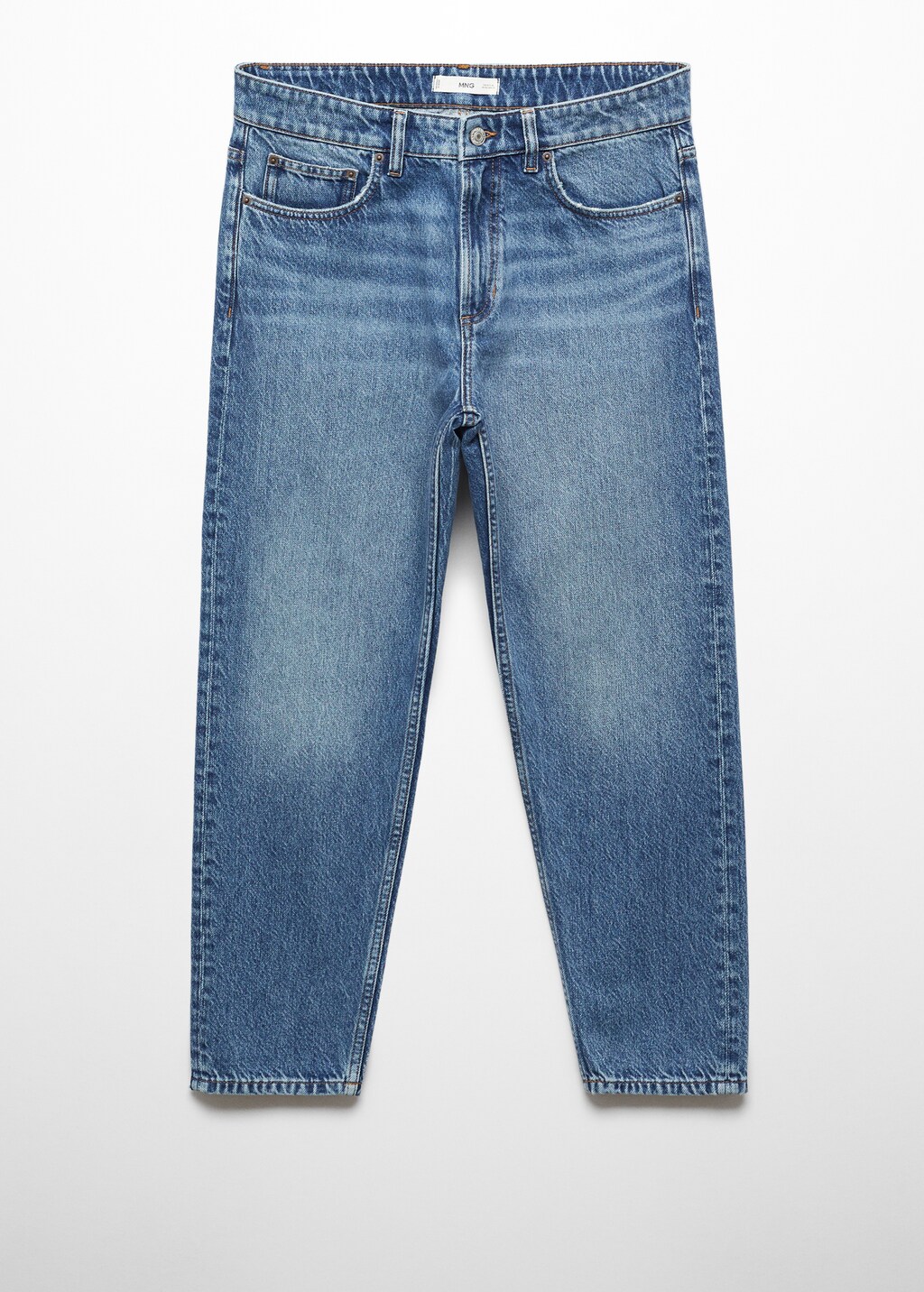 Medium-wash tapered-fit jeans - Article without model