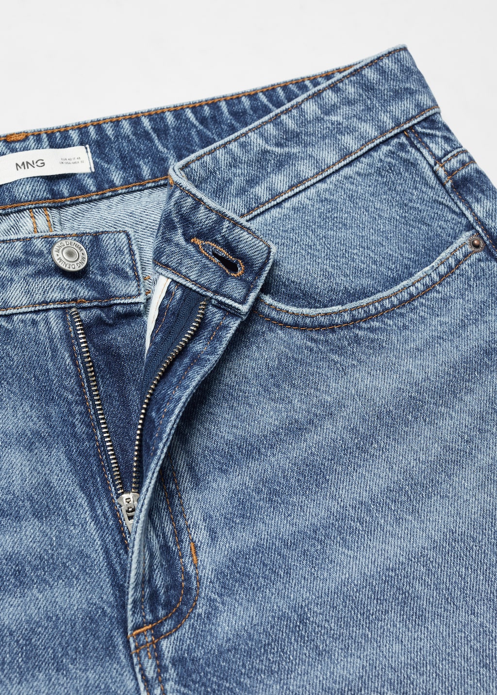 Medium-wash tapered-fit jeans - Details of the article 8