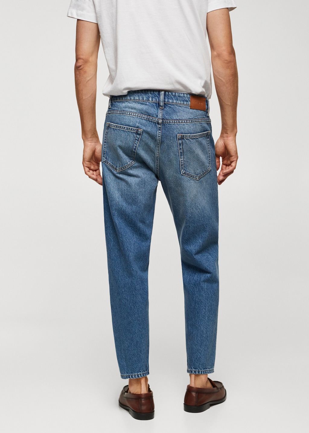 Medium wash tapered fit jeans Men MANGO OUTLET Sweden