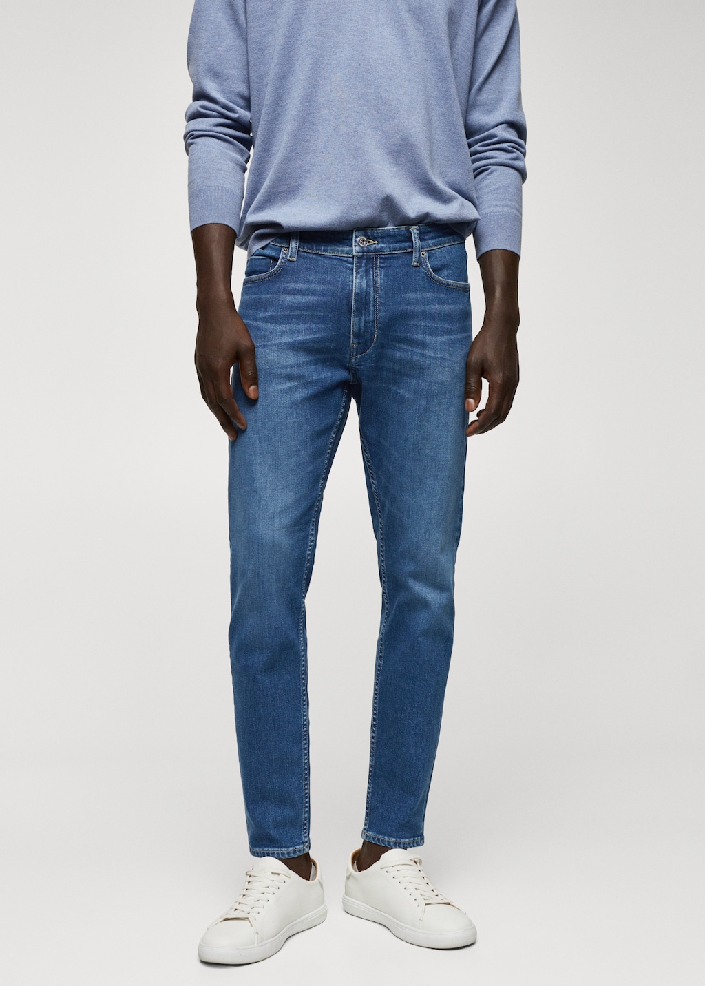 Tapered-Jeans Tom in Cropped-Länge - Mittlere Ansicht