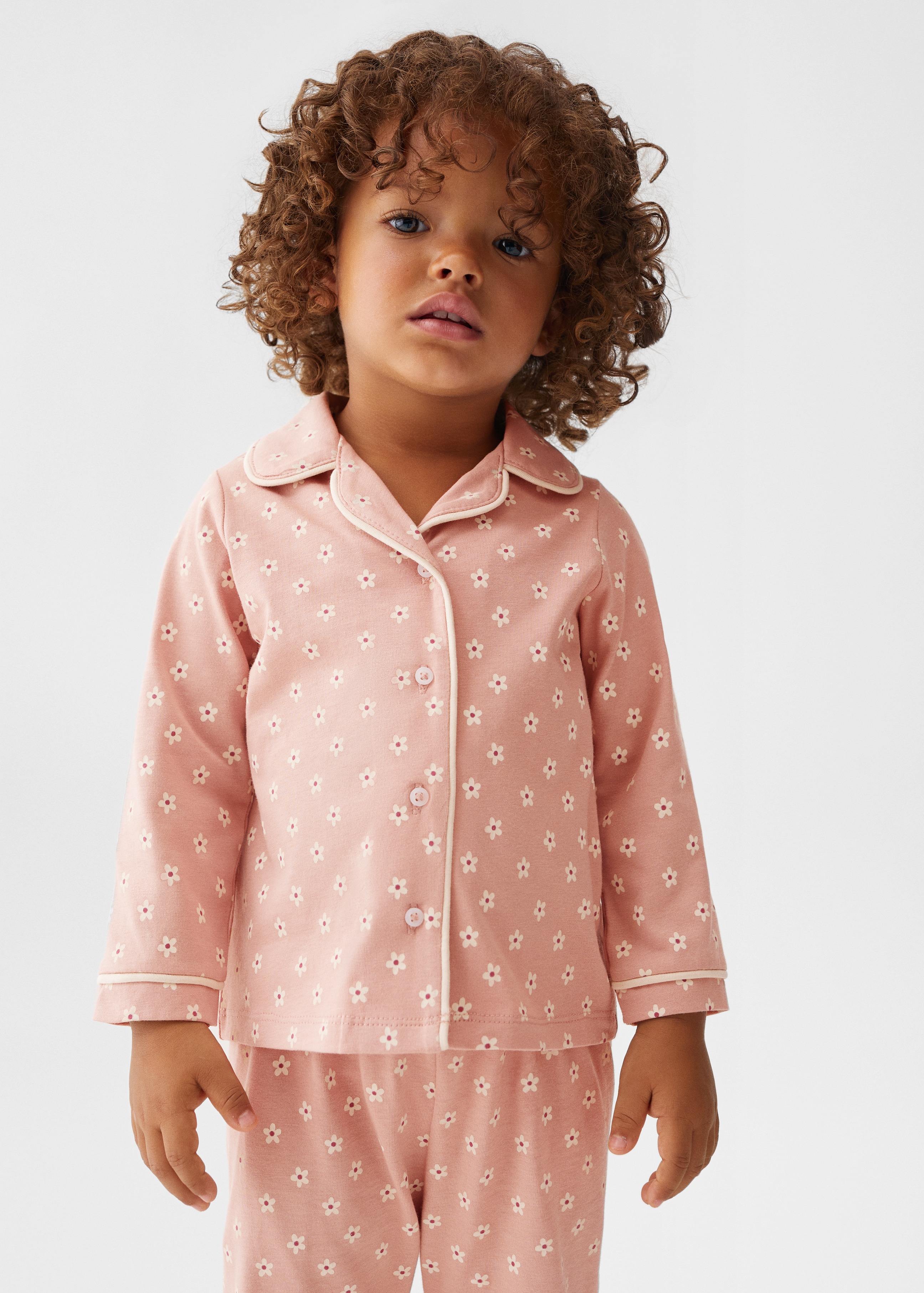 Floral cotton pyjamas - Medium plane