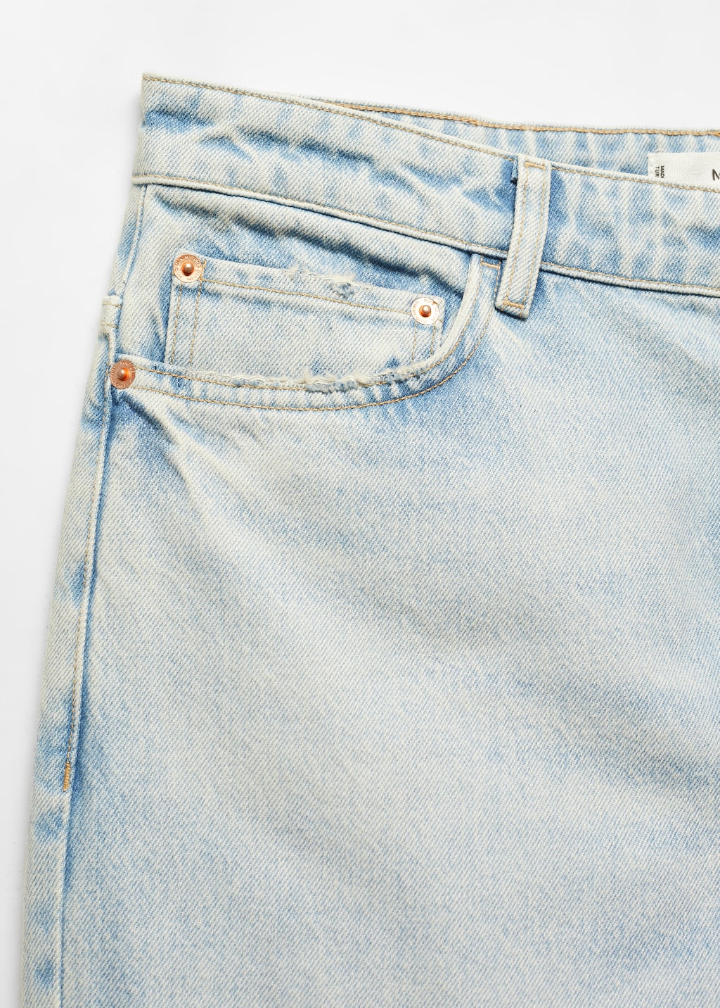 Tapered loose cropped jeans - Details of the article 8