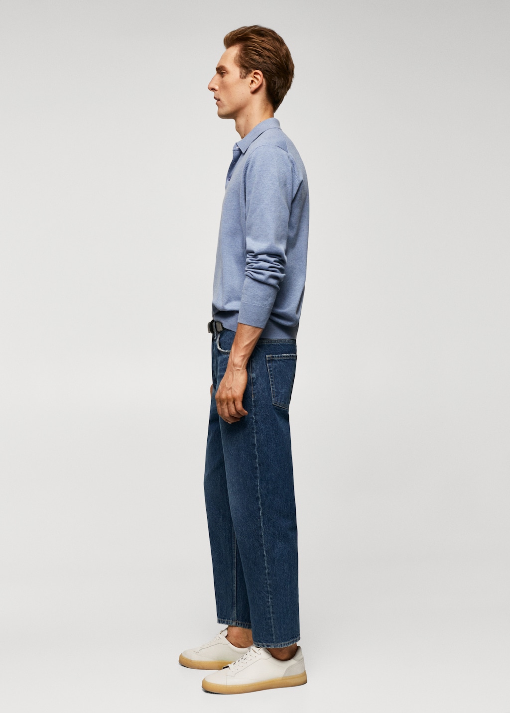 Tapered loose cropped jeans - Details of the article 2