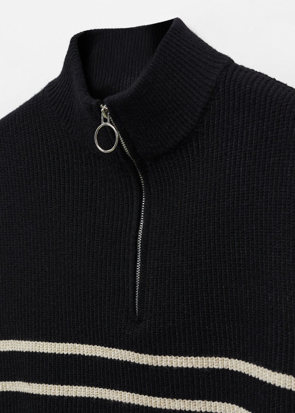 Striped knitted gilet - Details of the article 8