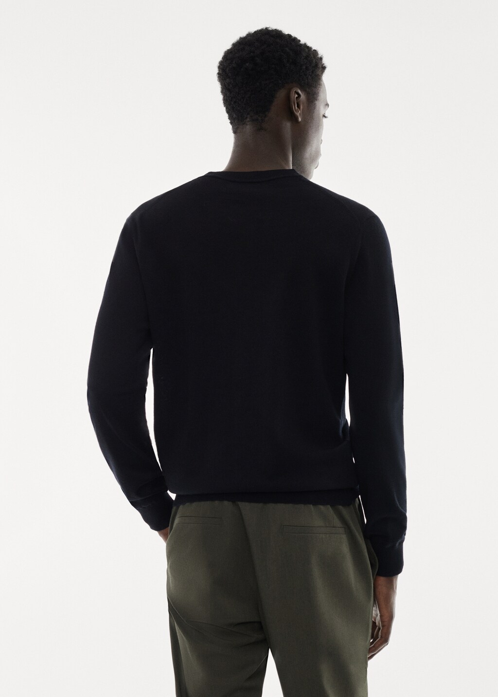 Merino wool washable sweater - Reverse of the article