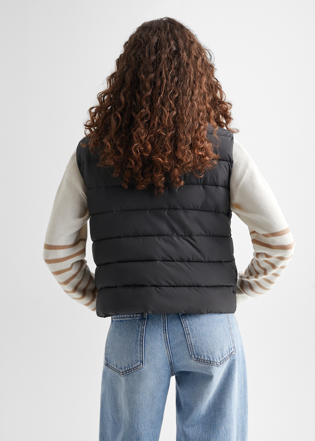 Quilted gilet - Reverse of the article