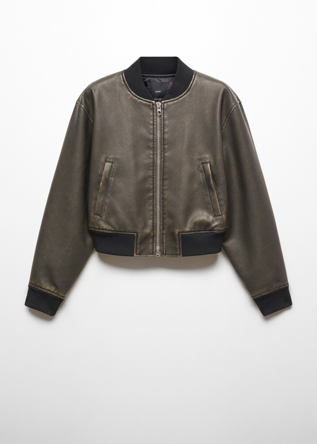 Worn-effect bomber jacket - Article without model