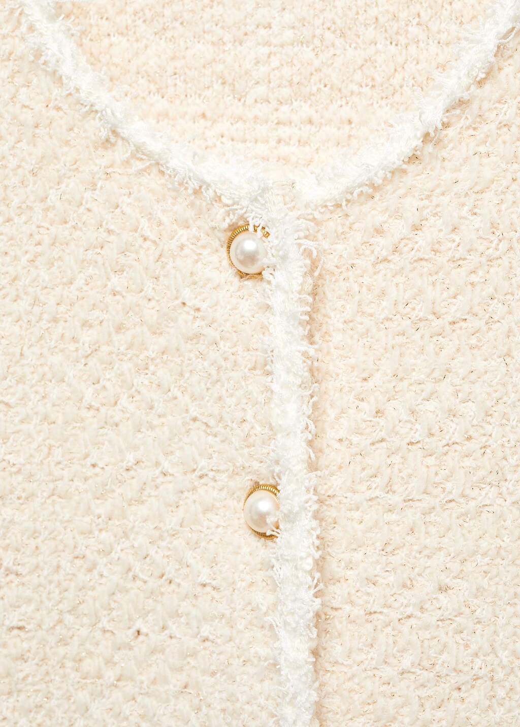 Knitted cardigan with jewel button  - Details of the article 8