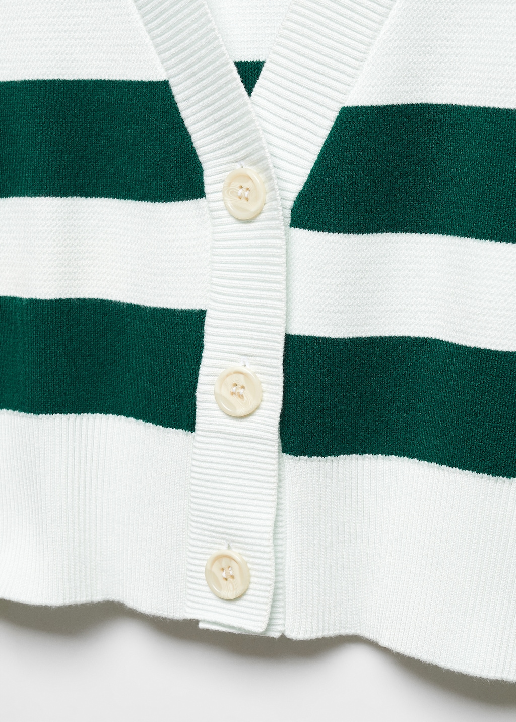 V-neck striped cardigan - Details of the article 8