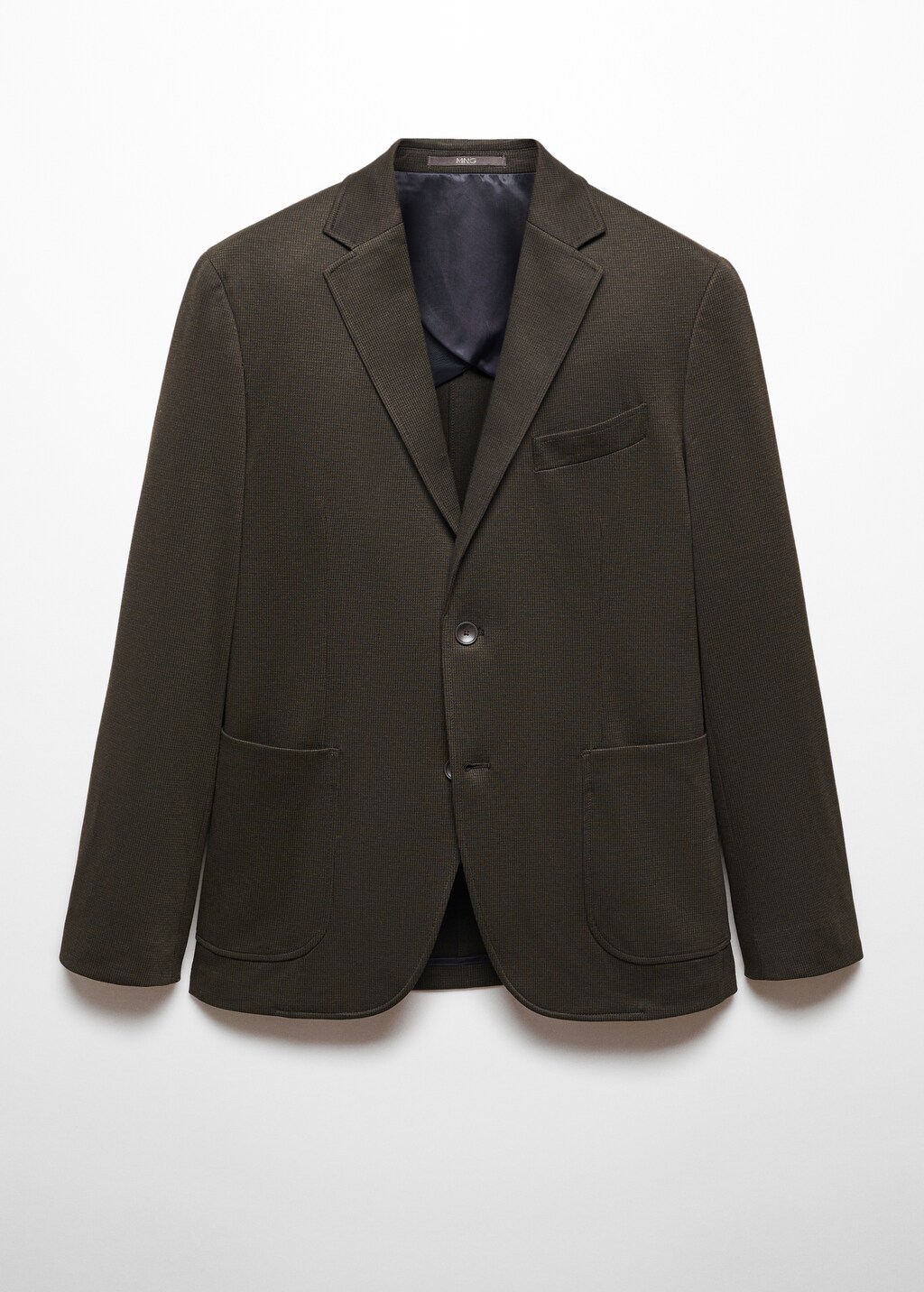 Slim fit microstructure blazer - Article without model