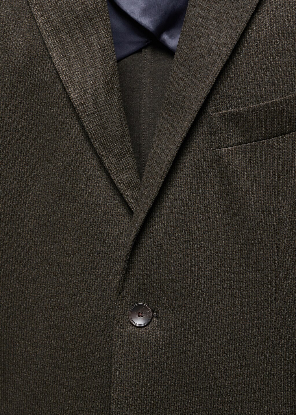 Slim fit microstructure blazer - Details of the article 8