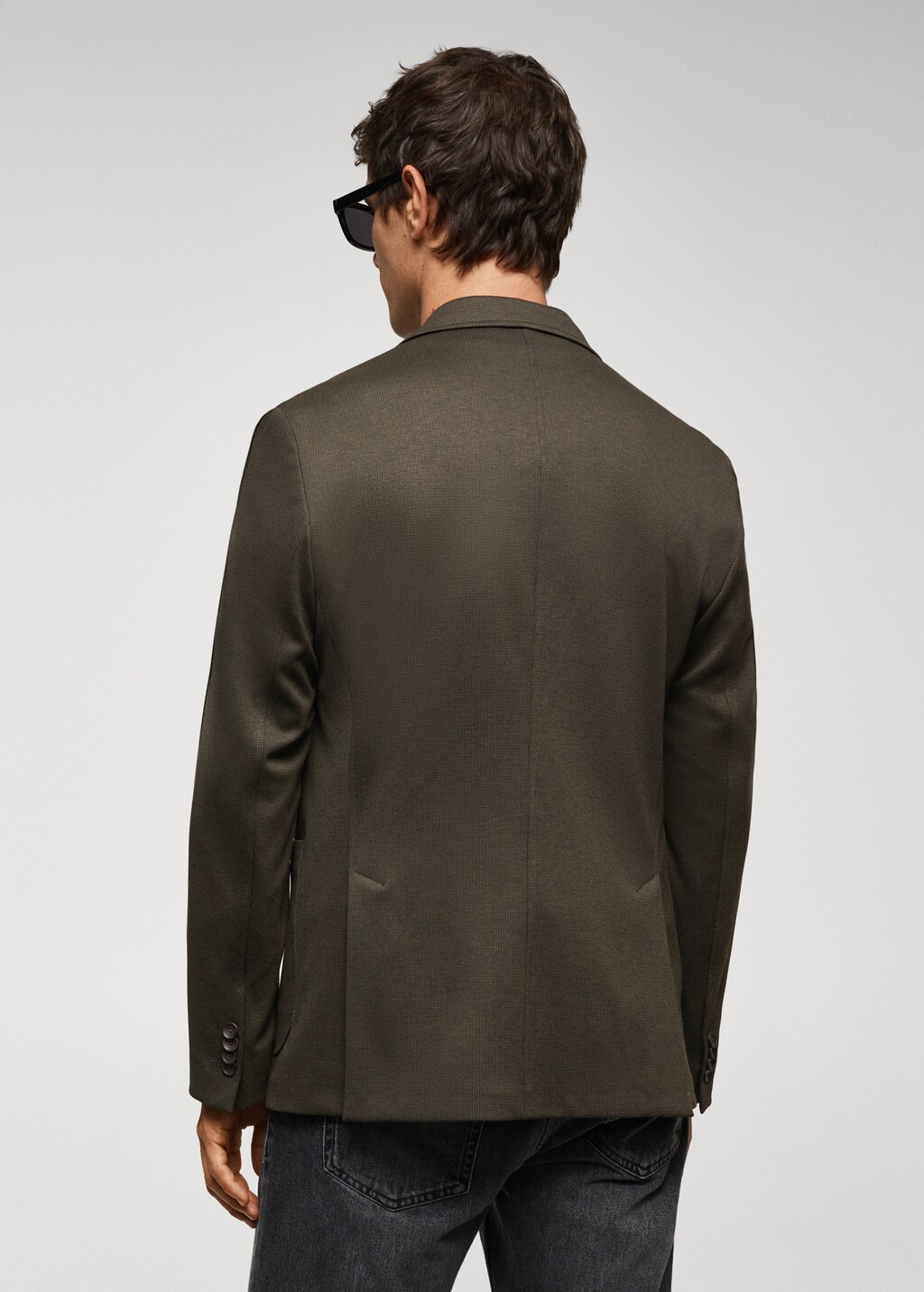 Veste slim fit microstructure - Verso de l’article