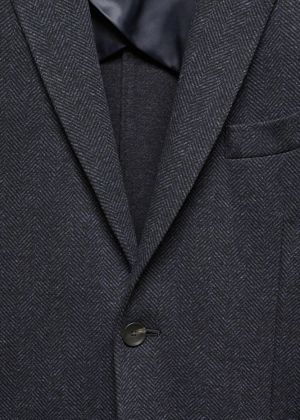 Herringbone slim-fit jacket - Details of the article 8