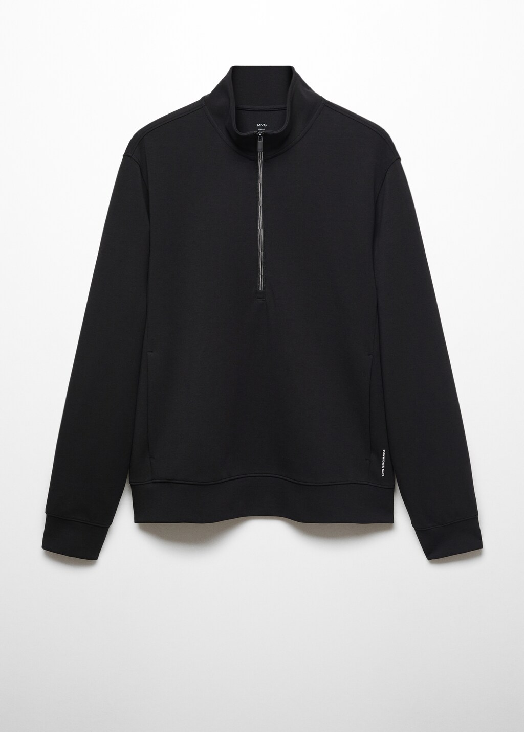 Breathable zip-neck sweatshirt - Article without model