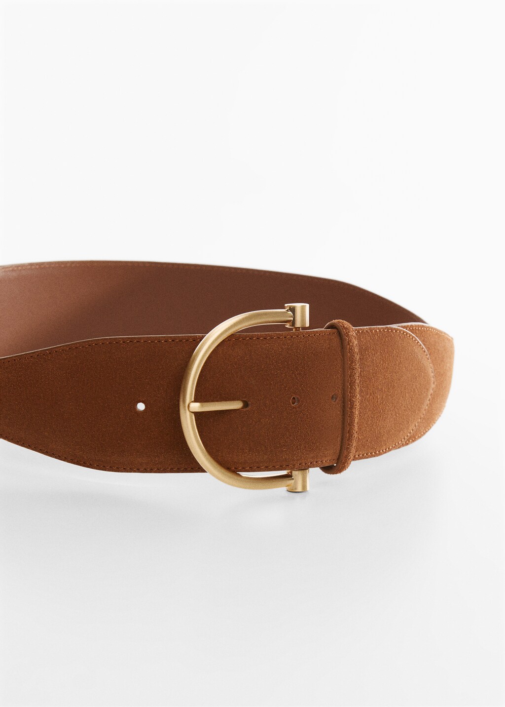 Wide leather belt