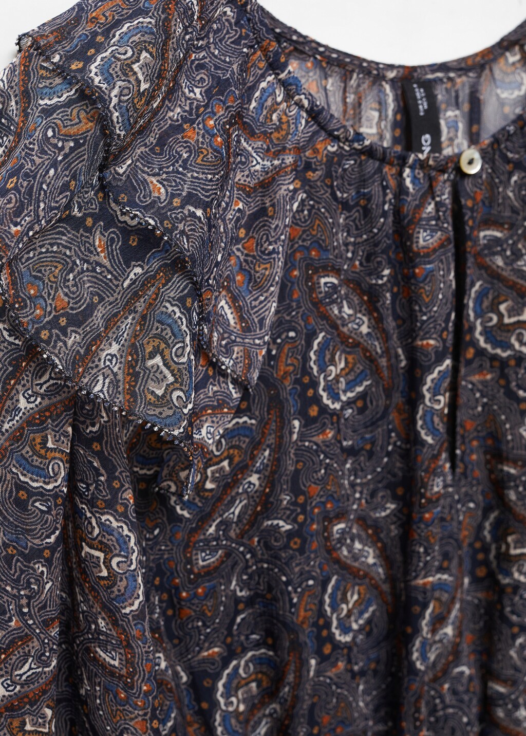 Printed chiffon dress - Details of the article 8